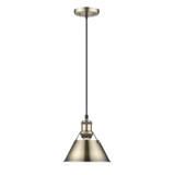 Orwell 1 Light Small Pendant 7.5 Inch Tall by Golden - 3306-S