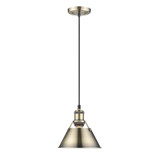 Orwell 1 Light Small Pendant 7.5 Inch Tall by Golden - 3306-S
