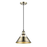 Orwell 1 Light Small Pendant 10 Inch Length by Golden - 3306-M