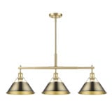 Orwell 3 Light Oversized Linear Pendant by Golden - 3306-LP