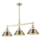 Orwell 3 Light Oversized Linear Pendant by Golden - 3306-LP