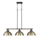 Duncan 3 Light Oversized Linear Pendant by Golden - 3602-3LP