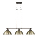 Duncan 3 Light Oversized Linear Pendant by Golden - 3602-3LP
