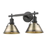 Orwell 2 Light Vanity Light by Golden - 3306-BA2