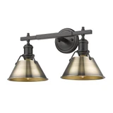 Orwell 2 Light Vanity Light by Golden - 3306-BA2