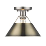 Orwell 1 Light 10 Inch Wide Semi Flush Mount by Golden - 3306-FM