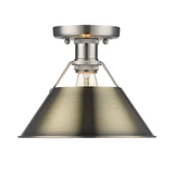 Orwell 1 Light 10 Inch Wide Semi Flush Mount by Golden - 3306-FM
