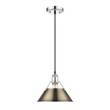 Orwell 1 Light Small Pendant 10 Inch Length by Golden - 3306-M