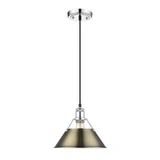 Orwell 1 Light Small Pendant 10 Inch Length by Golden - 3306-M