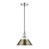 Orwell 1 Light Small Pendant 10 Inch Length by Golden - 3306-M