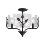 Bloem 4 Light Semi Flush Mount 13.63 Inch Tall and 16 Inch Wide by Golden - 4503-4SF