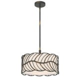 Simbolo 3 Light Pendant 9.5 Inch Tall and 15 Inch Wide by Golden - 4501-3P