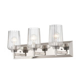 Brilia 3 Light Bath Vanity 9.25 Inch Tall and 24 Inch Wide by Golden - 5189-BA3-FLT