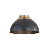 Shepard 3 Light Flush Mount 8 Inch Tall and 13.75 Inch Wide by Golden - 6950-FM