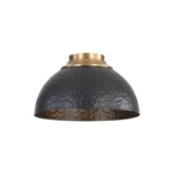 Shepard 3 Light Flush Mount 8 Inch Tall and 13.75 Inch Wide by Golden - 6950-FM