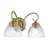 Audra 2 Light Bath Vanity 9.63 Inch Tall and 16 Inch Wide by Golden - 6952-BA2