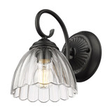 Audra 1 Light Wall Sconce 9.63 Inch Tall and 6.88 Inch Wide by Golden - 6952-1W