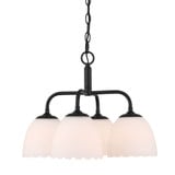 Dorinda 4 Light Pendant 85 Inch Tall and 18 Inch Wide by Golden - 6954-4P