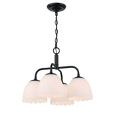 Dorinda 4 Light Pendant 85 Inch Tall and 18 Inch Wide by Golden - 6954-4P