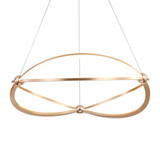 Spirale 43W 1 LED Chandelier 4.88 Inch Tall and 23.63 Inch Wide by Golden - 7916-24