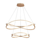 Spirale 86.6W 1 LED Chandelier 10.38 Inch Tall and 31.5 Inch Wide by Golden - 7916-32-19