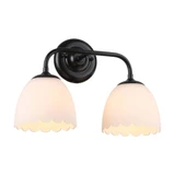 Dorinda 2 Light Bath Vanity 11 Inch Tall and 16.25 Inch Wide by Golden - 6954-BA2