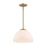 Dorinda 1 Light Pendant 8.75 Inch Tall and 12.25 Inch Wide by Golden - 6954-M