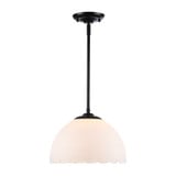 Dorinda 1 Light Pendant 8.75 Inch Tall and 12.25 Inch Wide by Golden - 6954-M
