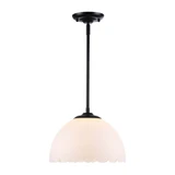 Dorinda 1 Light Pendant 8.75 Inch Tall and 12.25 Inch Wide by Golden - 6954-M