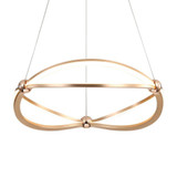 Spirale 34W 1 LED Chandelier 4.13 Inch Tall and 18.88 Inch Wide by Golden - 7916-19