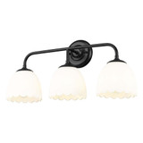 Dorinda 3 Light Bath Vanity 11 Inch Tall and 24.5 Inch Wide by Golden - 6954-BA3