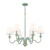 Cheshire 6 Light Chandelier 28.38 Inch Tall and 31.25 Inch Wide by Golden - 7008-6