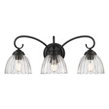 Audra 3 Light Bath Vanity 9.63 Inch Tall and 25.5 Inch Wide by Golden - 6952-BA3