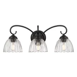 Audra 3 Light Bath Vanity 9.63 Inch Tall and 25.5 Inch Wide by Golden - 6952-BA3