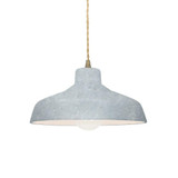 Radiance 1 Light Small Loft Concrete Pendant by Justice Design - CER-6260-CONC