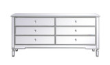 Contempo Mirrored Chest 34 Inch Tall and 20 Inch Wide by Elegant Decor - MF63672