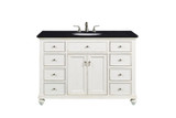 Otto 48 Inch 8 Drawer Single Bathroom Vanity Sink Set by Elegant Decor - VF12348