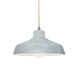 Radiance 1 Light Small Loft Concrete Pendant by Justice Design - CER-6260-CONC