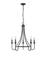 Artemis 5 Light Chandelier 27.63 Inch Tall and 26 Inch Wide by Millennium - 12205