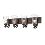 Natalie 4 Light Bath Vanity 10 Inch Tall and 32 Inch Wide by Millennium - 1494
