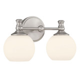 Orlisse 2 Light Bath Vanity 8.5 Inch Tall and 14.75 Inch Wide by Millennium - 201102