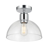 Knightsdale 1 Light Semi Flush Mount 9 Inch and 10 Inch Wide by Millennium - 6021