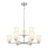 Strayhan 9 Light Chandelier 20.5 Inch Tall and 28.5 Inch Wide by Millennium - 64109-WG