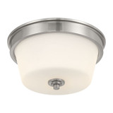 Strayhan 2 Light Flush Mount 6.75 Inch Tall and 13 Inch Wide by Millennium - 64102-WG