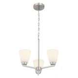 Strayhan 3 Light Chandelier 14.75 Inch Tall and 18 Inch Wide by Millennium - 64103-WG