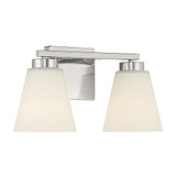 Strayhan 2 Light Bath Vanity 7 Inch Tall and 13 Inch Wide by Millennium - 64002-WG