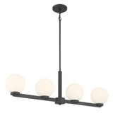 Ardeva 4 Light Chandelier 10.5 Inch Tall and 36 Inch Wide by Millennium - 97104