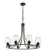 Ashford 8 Light Chandelier 28 Inch Tall and 32 Inch Wide by Millennium - 9728