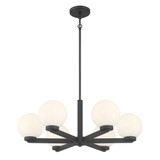 Ardeva 6 Light Chandelier 10.5 Inch Tall and 28 Inch Wide by Millennium - 97106