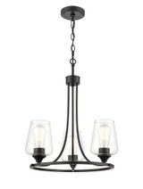 Ashford 3 Light Chandelier 19 Inch Tall and 18 Inch Wide by Millennium - 9723